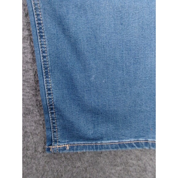 Terra Sky Jeans Women 24W Petite Blue Regular Straight High Rise Tummy Control - Picture 10 of 16